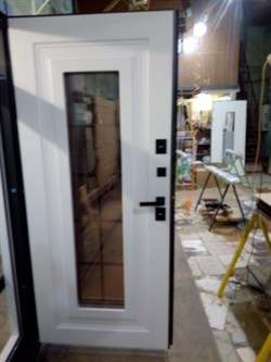 Барроу Нью. Морозостойкая готовая дверь с Двухцветным коробом - фото 7586