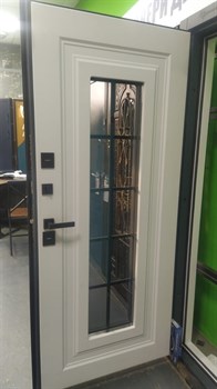 Барроу Нью. Морозостойкая готовая дверь с Двухцветным коробом 431 - фото 8924